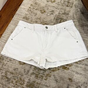 Zara White Denim Shorts